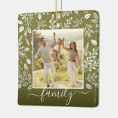 Weihnachtsbotanische Keramik Ornament (Links)