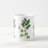 Weihnachtsbotanische Stechpalme u. Efeu-Tasse Kaffeetasse (Mittel)