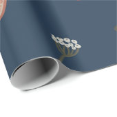 Weihnachtsbotanischer nahtloser Vintager schöner P Geschenkpapier (Rolleneckpunkt)