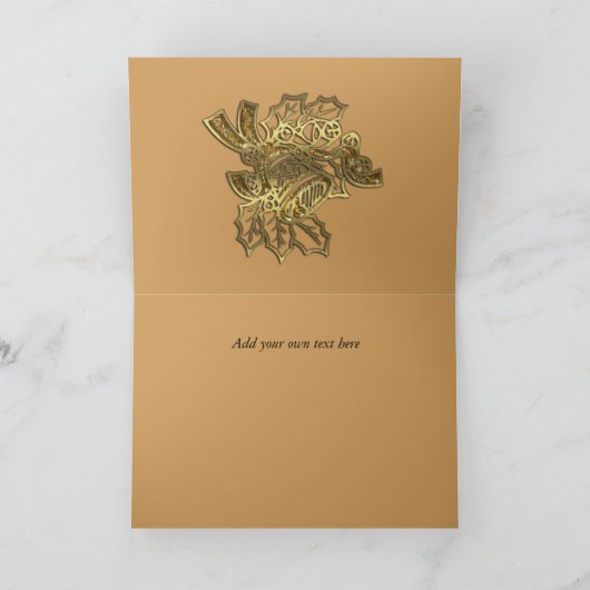 Weihnachtsbotschaft der Märchen Feiertagskarte (Innenseite)