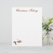 Weihnachtsbotschaft Engel Briefbogen (Stehend Vorderseite)