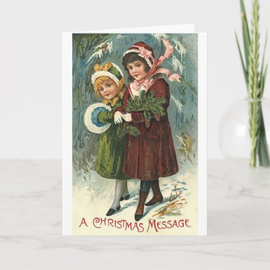 Weihnachtsbotschaft, Feiertagskarte (Vorderseite)