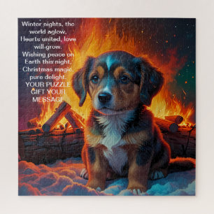 Weihnachtsbotschaft Freude Puzzle