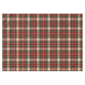 Weihnachtsbotschaft Klassisches Weihnachtskariertu Tischdecke (Vorderseite (Horizontal))