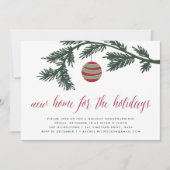 Weihnachtsboughs | Party Einladung der Wohnungsbau (Vorderseite)