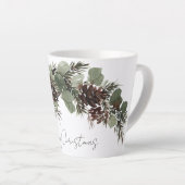 Weihnachtsboughs Pine Cones Milchtasse (Rechte Ecke)