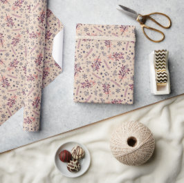 Weihnachtsbouquet - Creme Beige Geschenkpapier