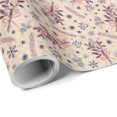 Weihnachtsbouquet - Creme Beige Geschenkpapier (Rolleneckpunkt)