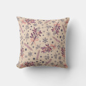 Weihnachtsbouquet - Creme Beige Kissen (Vorderseite)