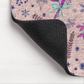 Weihnachtsbouquet - Dusty Rose Mousepad (Ecke)