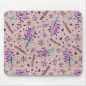 Weihnachtsbouquet - Dusty Rose Mousepad (Vorne)