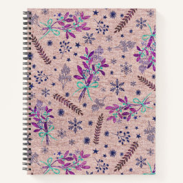 Weihnachtsbouquet - Dusty Rose Notizblock
