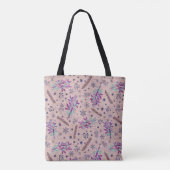 Weihnachtsbouquet - Dusty Rose Tasche (Rückseite)
