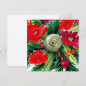 WeihnachtsBouquet Feiertagskarte (Vorne/Hinten)