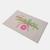 Weihnachtsbouquet Fußmatte (Schrägansicht)