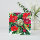WeihnachtsBouquet Karte (Stehend Vorderseite)