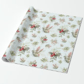 Weihnachtsbouquet mit Cranberry Geschenkpapier (Ungerollt)