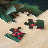 Weihnachtsbouquet mit Tanne und Weihnachtsstern Puzzle (Seite)