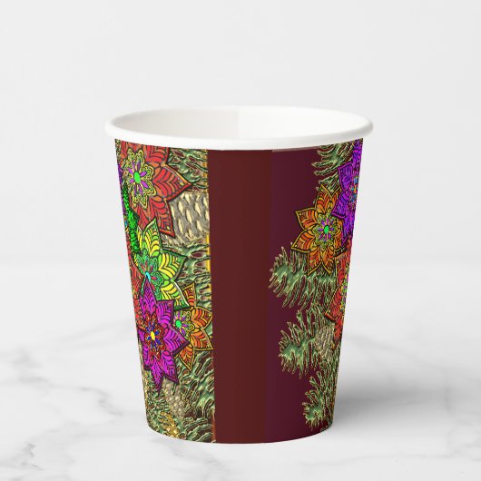 WeihnachtsBouquet Pappbecher (Links)