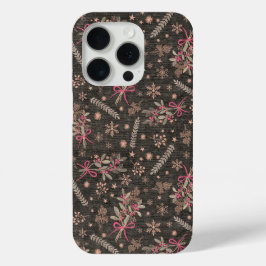 Weihnachtsbouquet - Schwarz Case-Mate iPhone Hülle