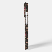 Weihnachtsbouquet - Schwarz Case-Mate iPhone Hülle (Rückseite / Links)