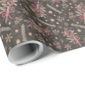 Weihnachtsbouquet - Schwarz Geschenkpapier (Rolleneckpunkt)