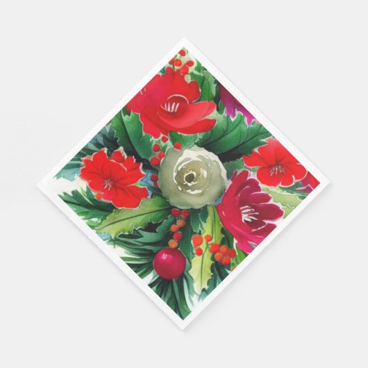 WeihnachtsBouquet Serviette (Ecke)