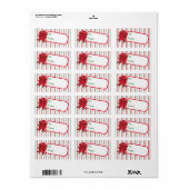 Weihnachtsbow-Geschenkmarken (Vorne)