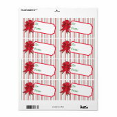 Weihnachtsbow-Geschenkmarken (Vorne)