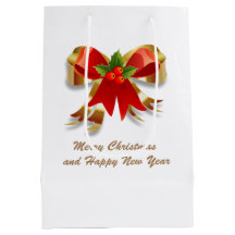 Weihnachtsbow-Geschenktasche