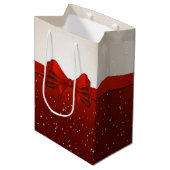 Weihnachtsbow Mittlere Geschenktüte (Vorderseite Schrägansicht)