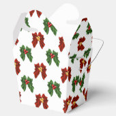 Weihnachtsbow-Muster nehmen Gunst aus Geschenkschachtel (Geöffnet)