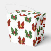 Weihnachtsbow-Muster nehmen Gunst aus Geschenkschachtel (Rückseite)