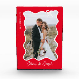 Weihnachtsbow | Wavy Red Foto Frame
