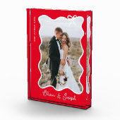 Weihnachtsbow | Wavy Red Foto Frame (Rechts)