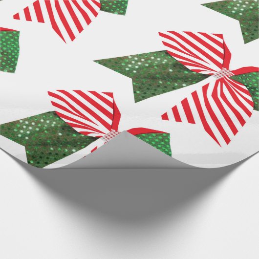 Weihnachtsbow-Wrapping-Papier Geschenkpapier (Ecke)