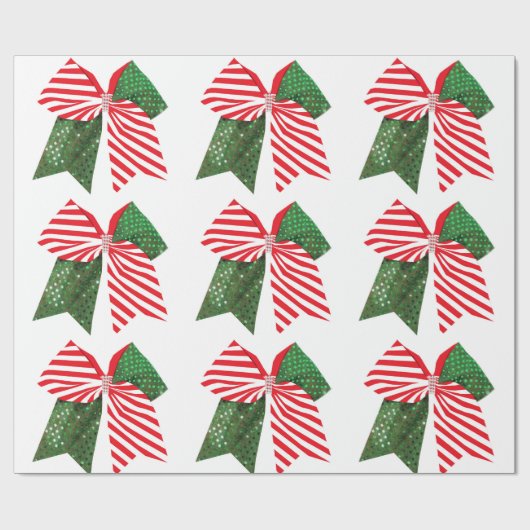 Weihnachtsbow-Wrapping-Papier Geschenkpapier (Flach)