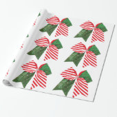 Weihnachtsbow-Wrapping-Papier Geschenkpapier (Ungerollt)