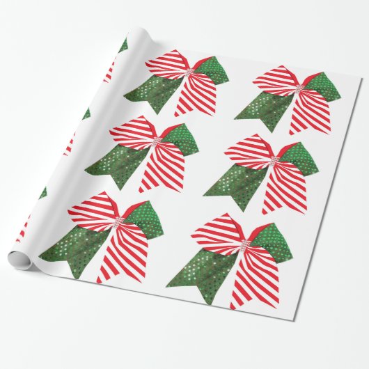 Weihnachtsbow-Wrapping-Papier Geschenkpapier (Ungerollt)