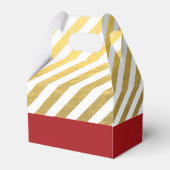 Weihnachtsboxen aus Red & Gold Streifen Geschenkschachtel (Rückseite)