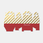Weihnachtsboxen aus Red & Gold Streifen Geschenkschachtel (Ungefaltet)