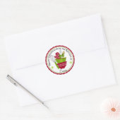 Weihnachtsboxen und Backen Mit Runder Aufkleber (Umschlag)