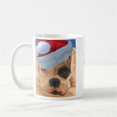 Weihnachtsboxer Bah Summen-Tasse Kaffeetasse (Links)