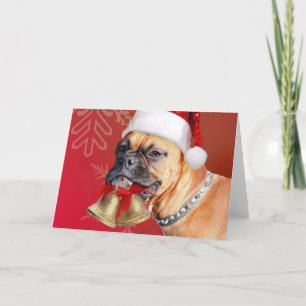 Weihnachtsboxer Feiertagskarte