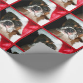 Weihnachtsboxer-HundePackpapier Geschenkpapier (Ecke)