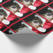 Weihnachtsboxer-HundePackpapier Geschenkpapier (Ecke)