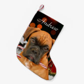 Weihnachtsboxer-HundeStrumpf Kleiner Weihnachtsstrumpf (Vorderansicht (hängend))