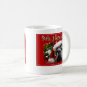 Weihnachtsboxer-HundeTasse Kaffeetasse (VorderseiteRechts)