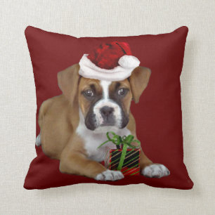 Weihnachtsboxer-HundeWurfskissen Kissen