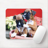 Weihnachtsboxer Welpenmousepad Mousepad (Mit Mouse)